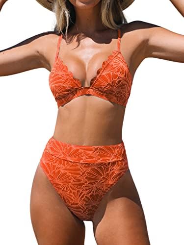 CUPSHEBikiniSetforWomenBathingSuitHighWaistedScallopedjpg | New Top Model