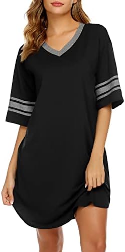 EkouaerWomensNightgownShortSleeveSleepshirtjpg | New Top Model