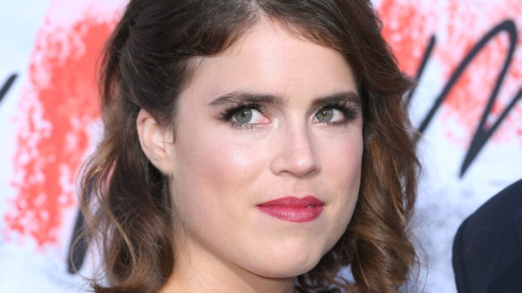 Princess Eugenie astounds in cold shoulder dress for emotional evening