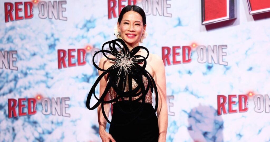 Lucy Lius Sculptural Gown Commands Attention at Red One Berlin Premiere
