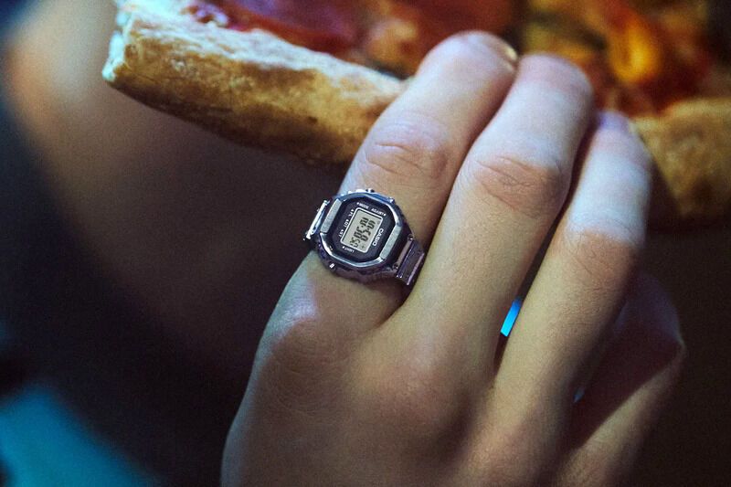 casiocrw0011jrjpeg | New Top Model Metallic Ring Style Timepieces Casio CRW 001 1JR