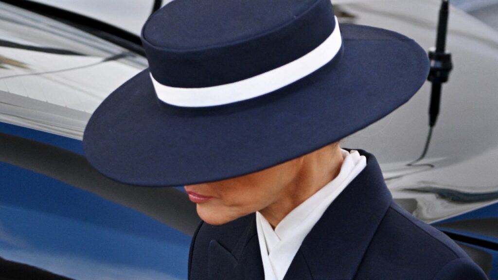 Melania Trump Goes Incognito Mode in a Face Covering Hat