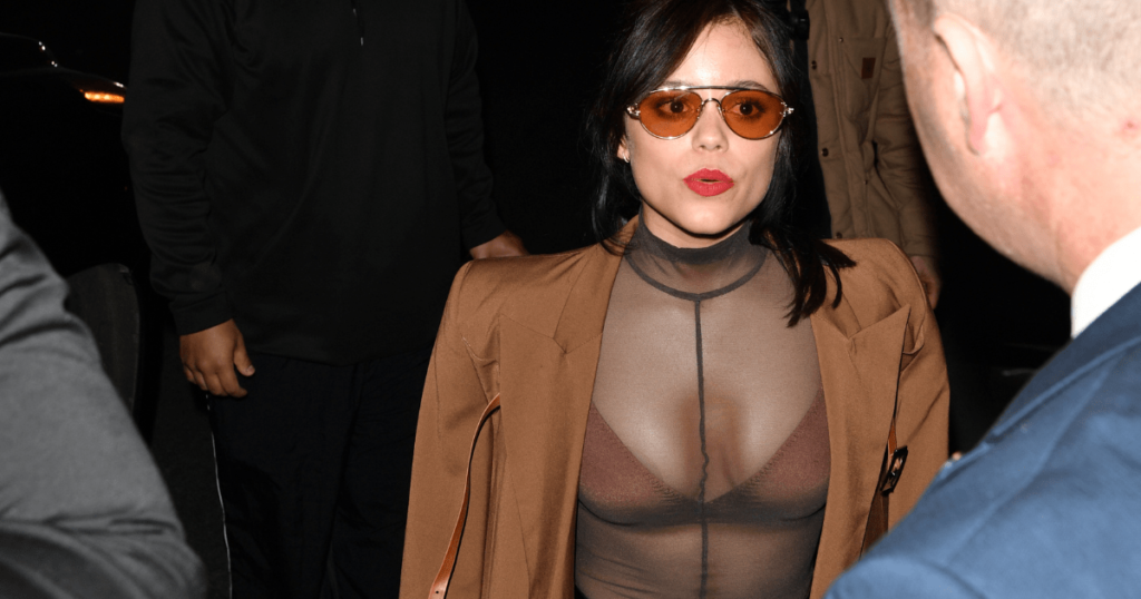 Jenna Ortega Goes Bold in Sheer in Pre Oscar Party Photos