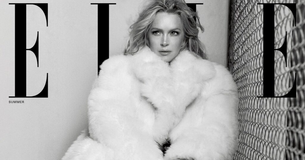 Lindsay Lohan US ELLE Summer 2025
