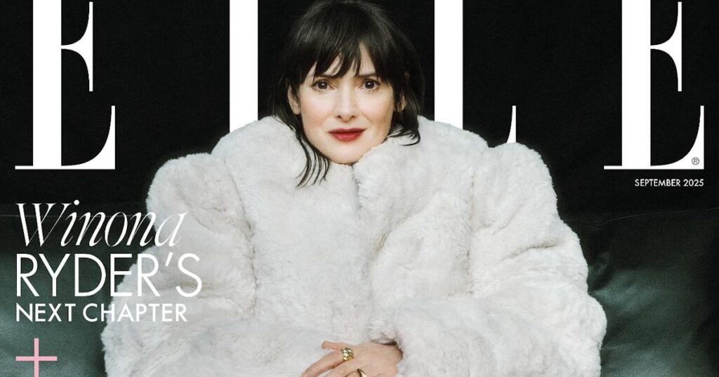Winona Ryder UK ELLE September 2025
