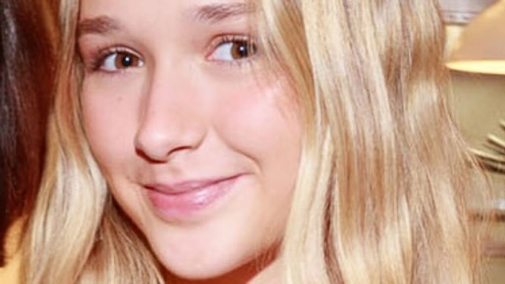 Blonde Harper Beckham cant resist unusual garment from mother Victorias wardrobe video