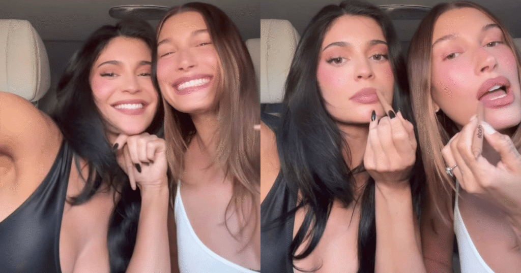 Video Kylie Jenner Hailey Bieber Are Supportive Besties Who Do Glam Together