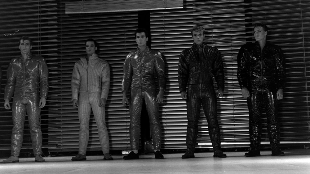 4FA0002035600053Enhancedjpg | New Top Model Models on the runway in Antony Price at Londons fashion extravaganza held at the Hippodrome Nightclub 1984