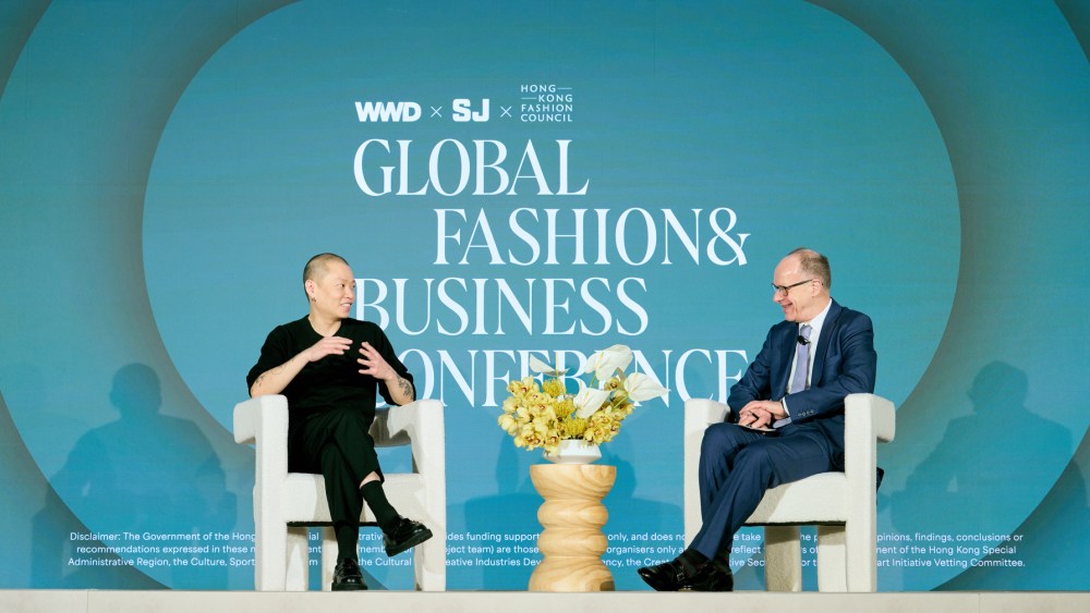 WWD x Sourcing Journal x Hong Kong Fashion Council Global Fashion and Business Conference Jason Wu and Fairchild Media Groups chief content officer Jim Fallon