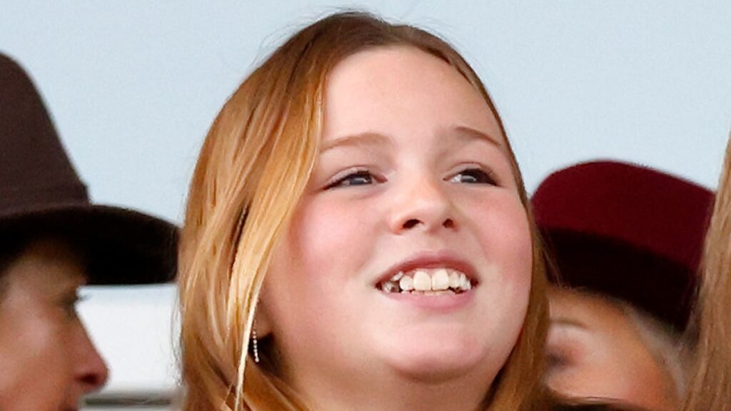 Mia Tindall 11 recycles bow dress from exactly 1 year ago and looks so tall