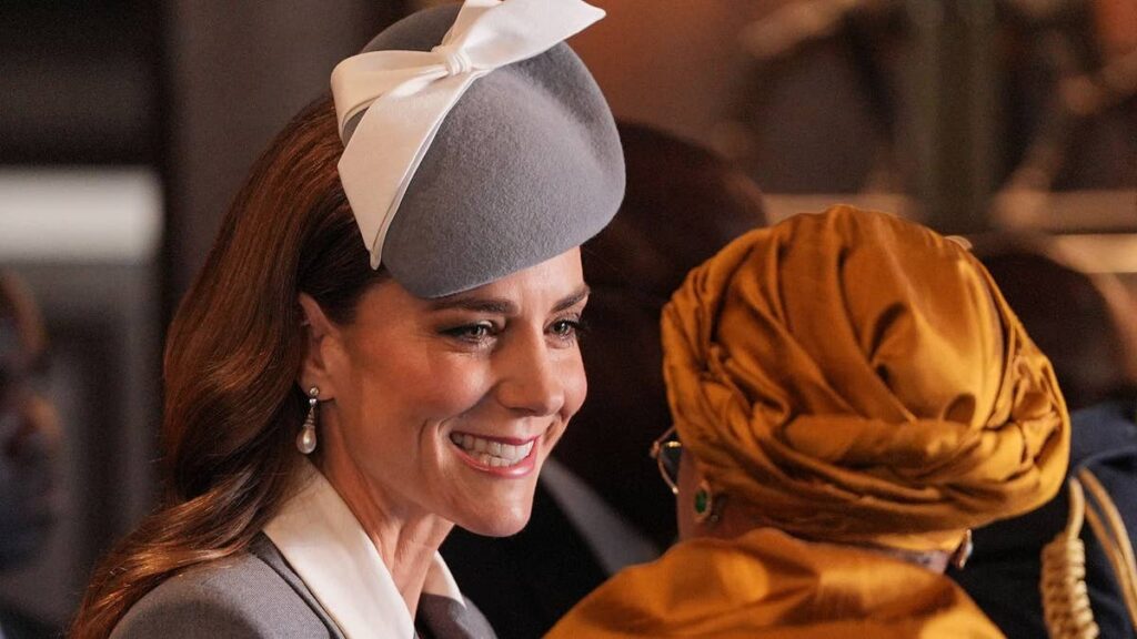 Kate Middleton debuts figure hugging corseted pencil dress for Nigerian state visit