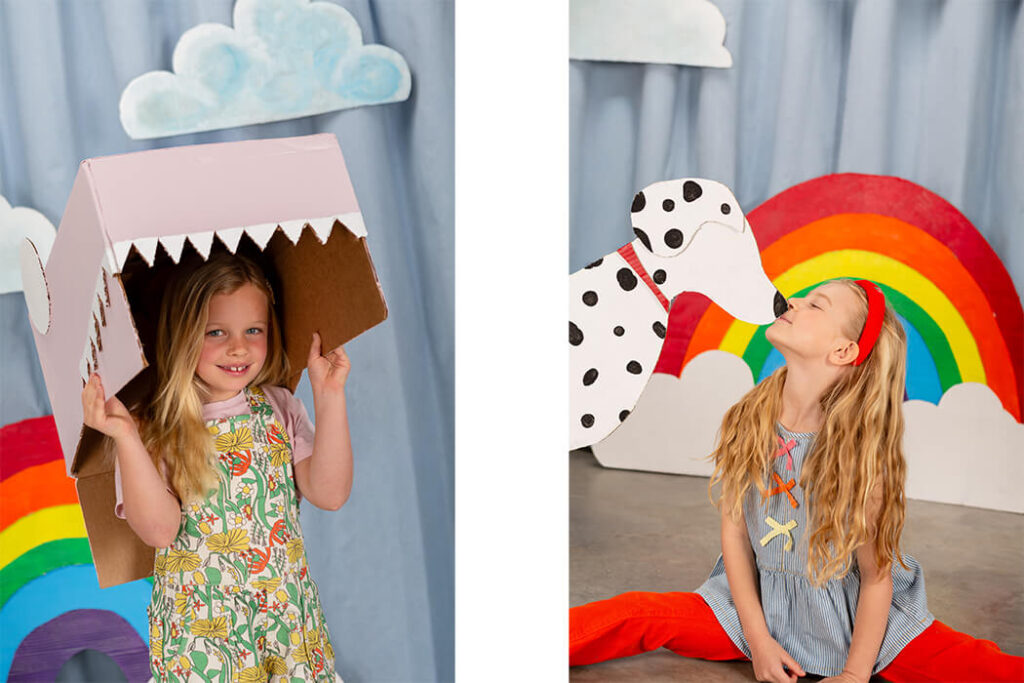 CARDBOARD CARNIVAL kids editorial