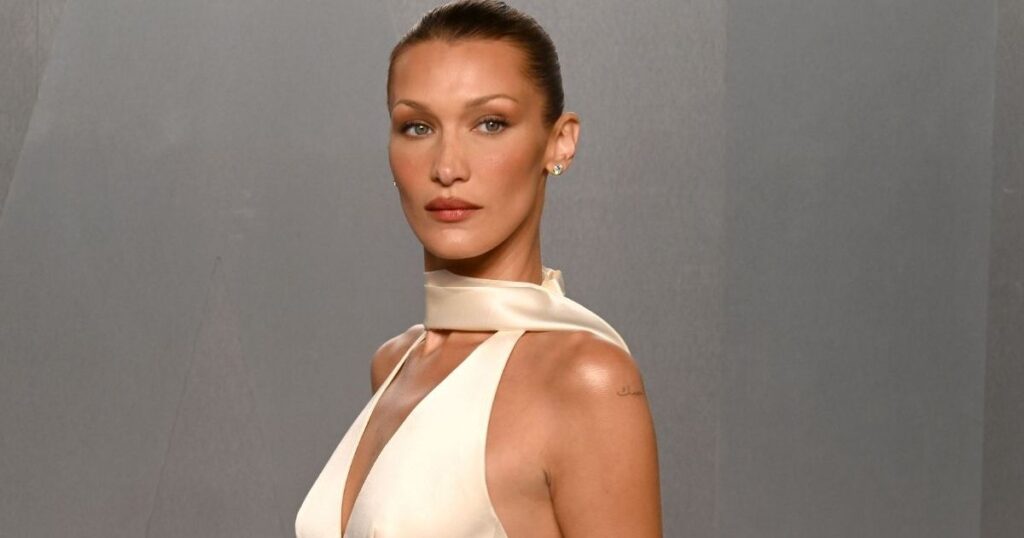 Bella Hadids Vintage Versace Skirt Suit Look Is the Hallmark of Chic