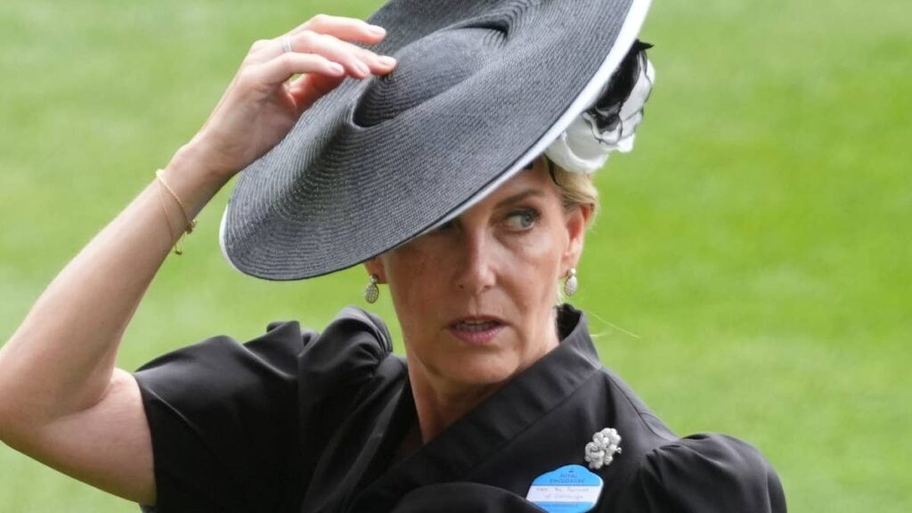 ae7b5e907e54gettyimages2281431564jpg | New Top Model Duchess Sophie suffers Ascot fashion faux pas with giant bow dress