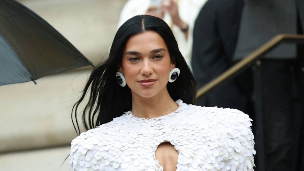 Dua Lipas unconventional wedding outfit has a subtle nod to Princess Dianas famed 90s look
