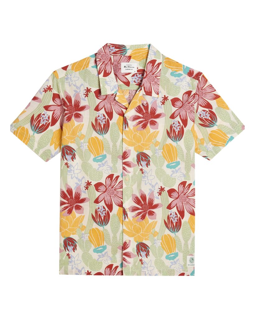 1013423015F819x1024jpg | New Top Model Short Sleeve Cactus Print Shirt