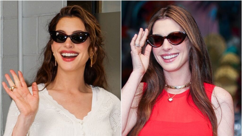 Anne20Hathawayjpg | New Top Model Anne Hathaway Loves These Comfy Heels So Much She Has Them in Two Colors