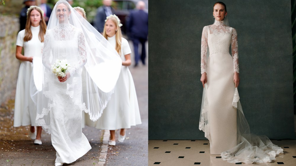 IMG5316jpg | New Top Model Harriet Sperling wearing a wedding gown designed by Emilia Wickstead and a look from the designers new bridal collection
