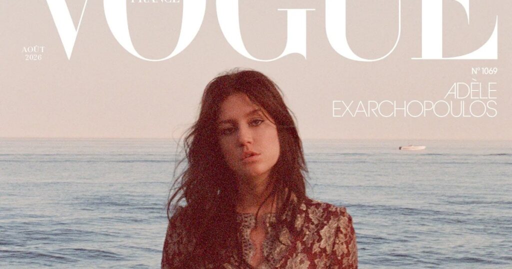 voguefranceaug26adelefeaturedjpg | New Top Model Adèle Exarchopoulos Hits Up the French Riviera on the Cover of Vogue France