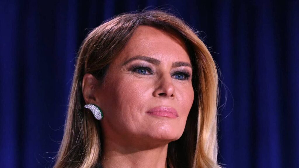 Melania Trump looks unrecognizable in rare 1990s lingerie inspired red carpet look