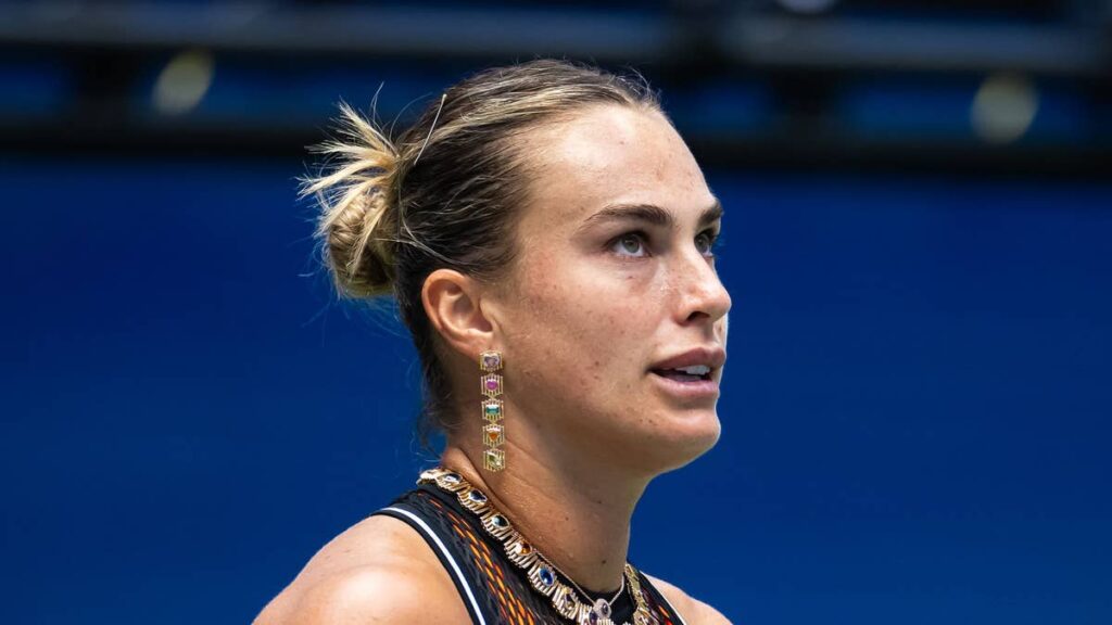 See Aryna Sabalenkas head turning naked dress moment at US Open