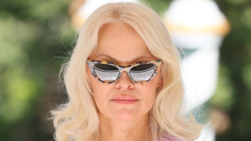 Pamela Anderson takes a walk on the wild side in head turning look for latest Venice appearance