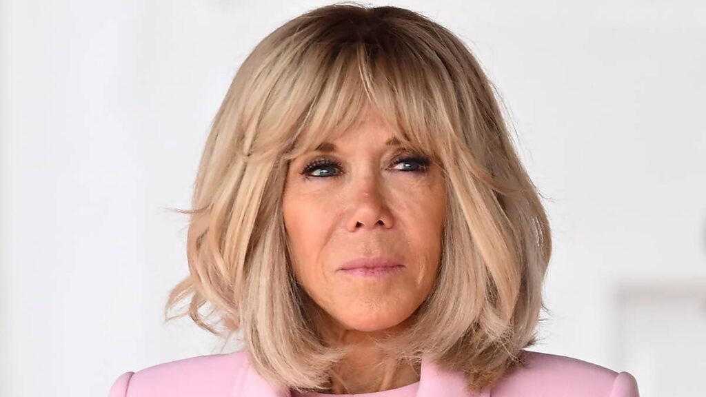 Brigitte Macron 73 follows in Queen Camillas fashion footsteps with doll like outfit