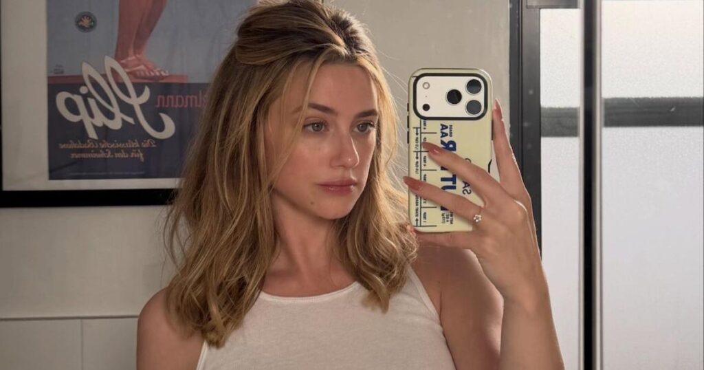 Lili Reinhart Becomes Kate Hudson in Plunging Gown DOrazio World Diamonds