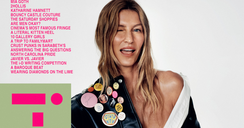 14 Years Later Gisele Bündchen Makes a Return to the Cover of i D Magazine